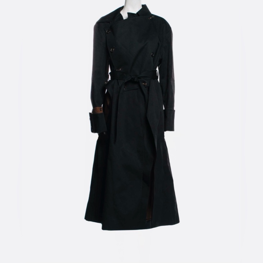 BESFXXK Classic Black Long Trench Coat